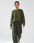 Plaid Balloon Trousers