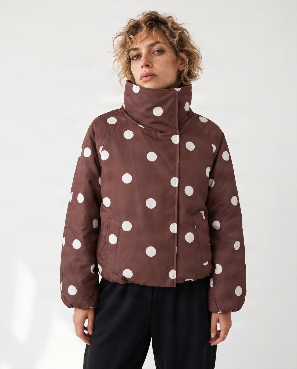 Retro Polka Dot Bomber