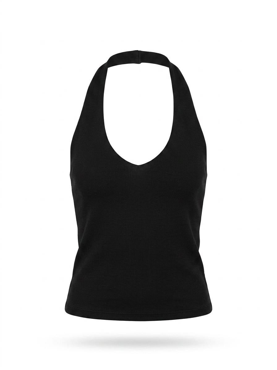 Ribbed Halter Top