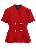 Tweed Blazer and Midi Skirt Set