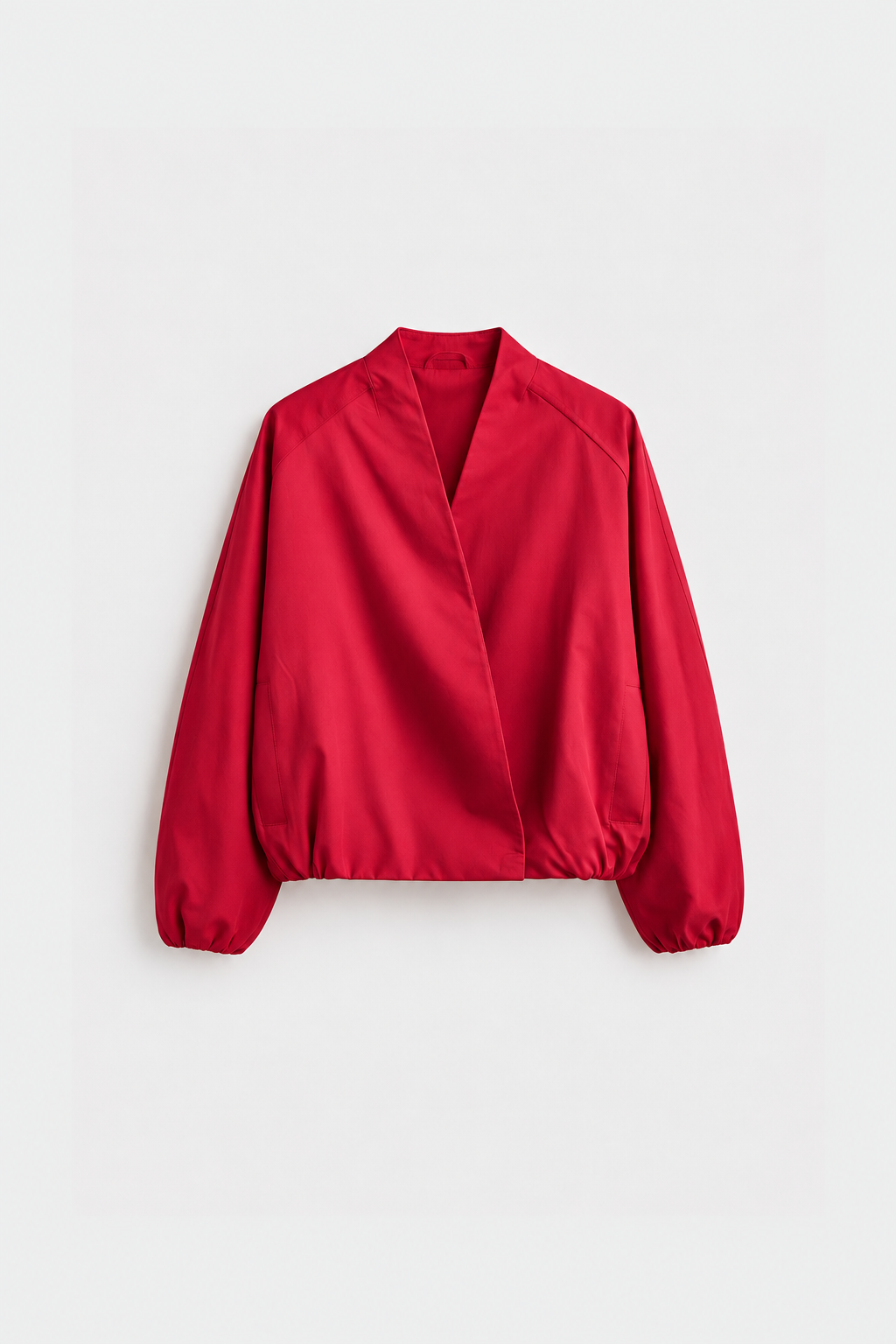 Oversized Wrap Bomber Jacket