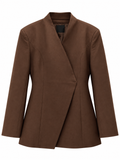 Asymmetric Wrap Blazer