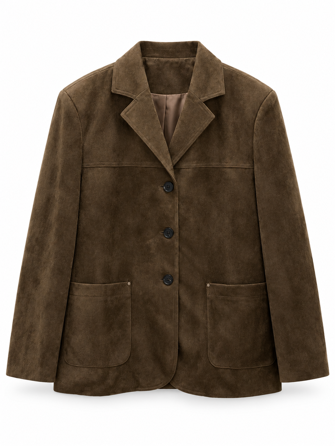 Cognac Suede Blazer