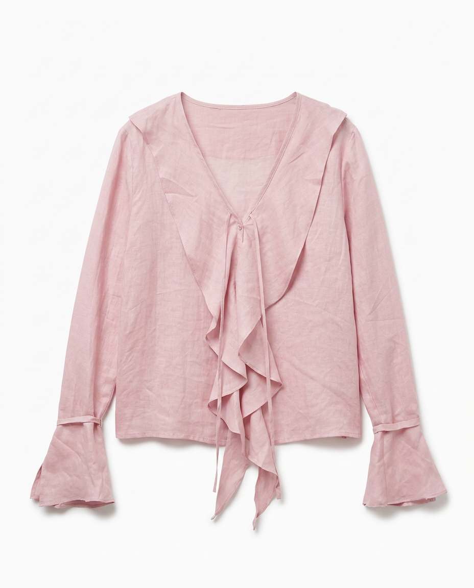 Blush Ruffle Blouse