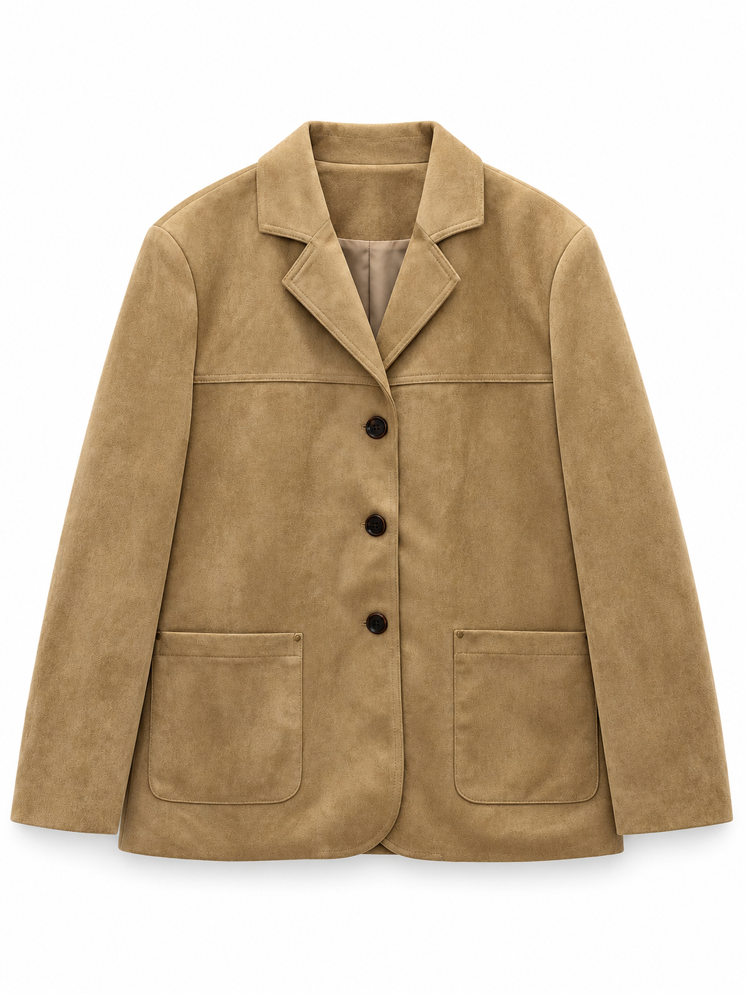 Cognac Suede Blazer