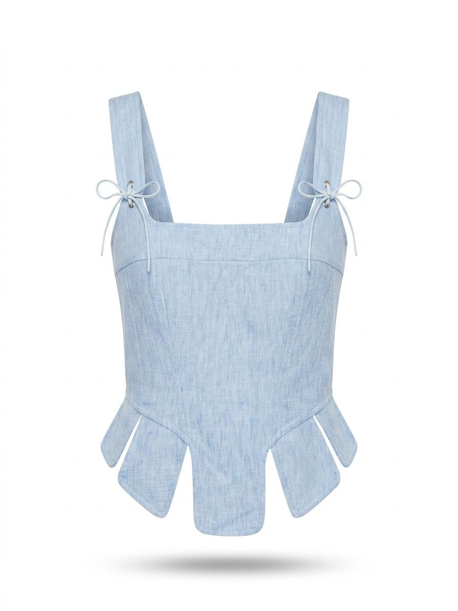 Lace-Up Corset Top
