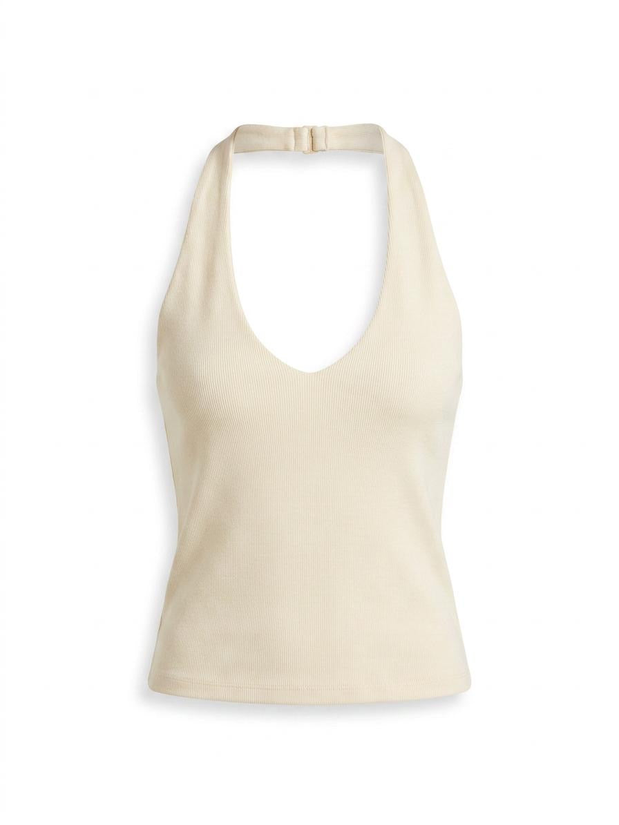 Ribbed Halter Top