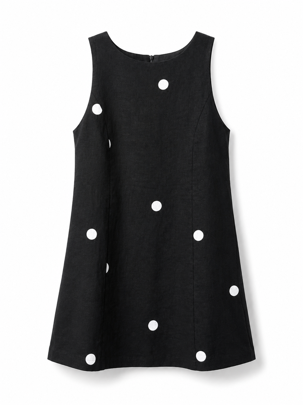 Polka Dot Linen Dress