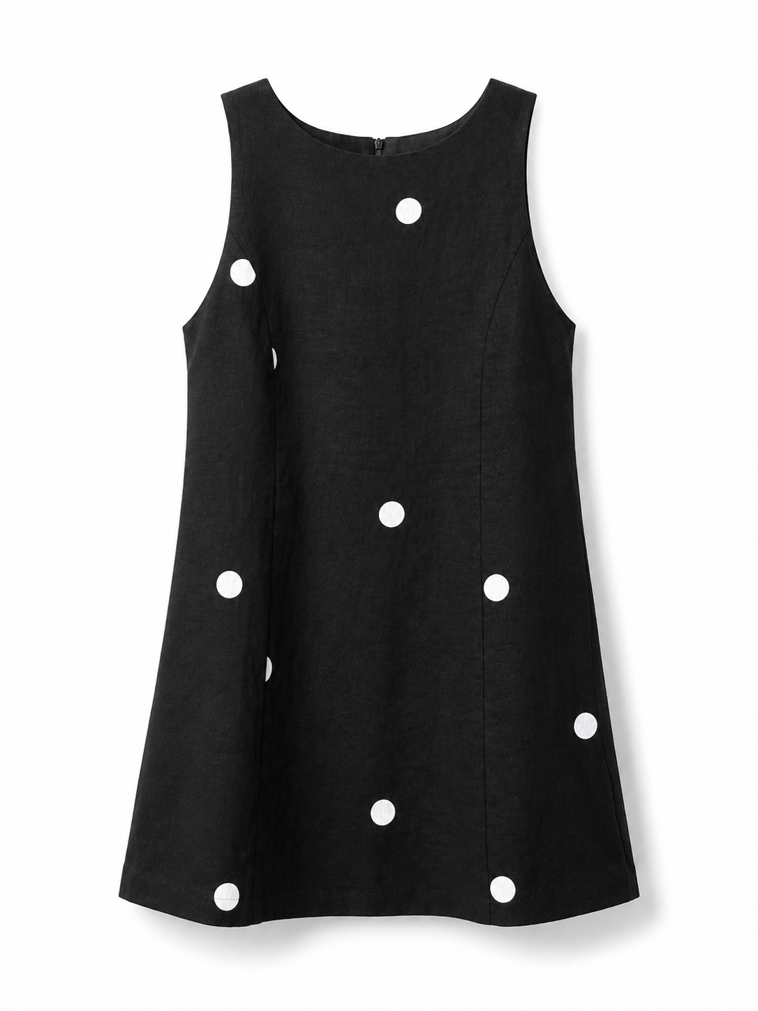 Polka Dot Linen Dress