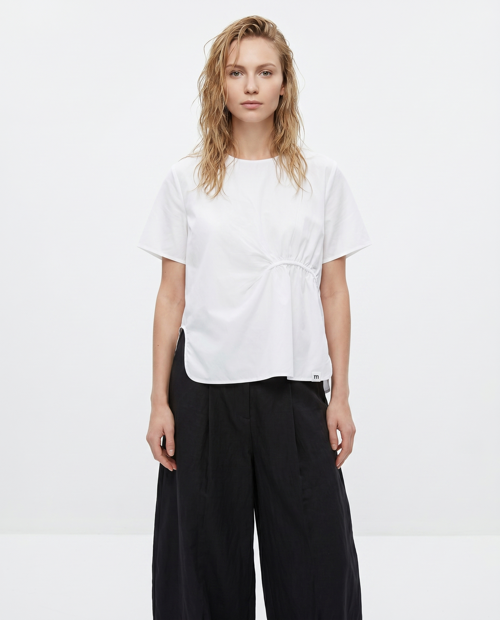 Asymmetric Gather Blouse
