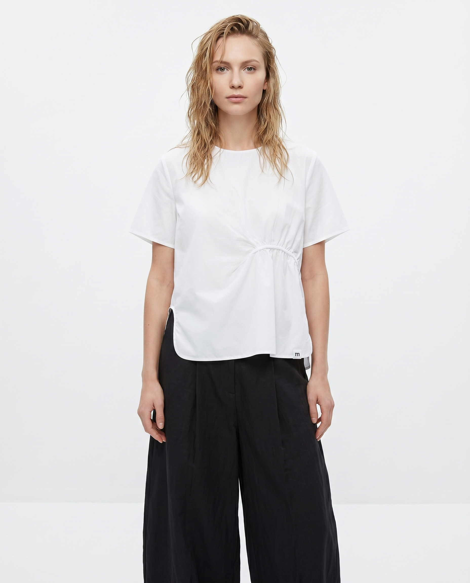 Asymmetric Gather Blouse