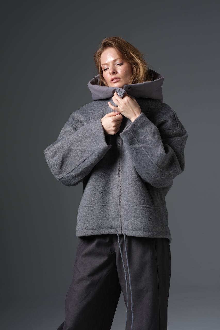 Relaxed Fit Hooded Jacket