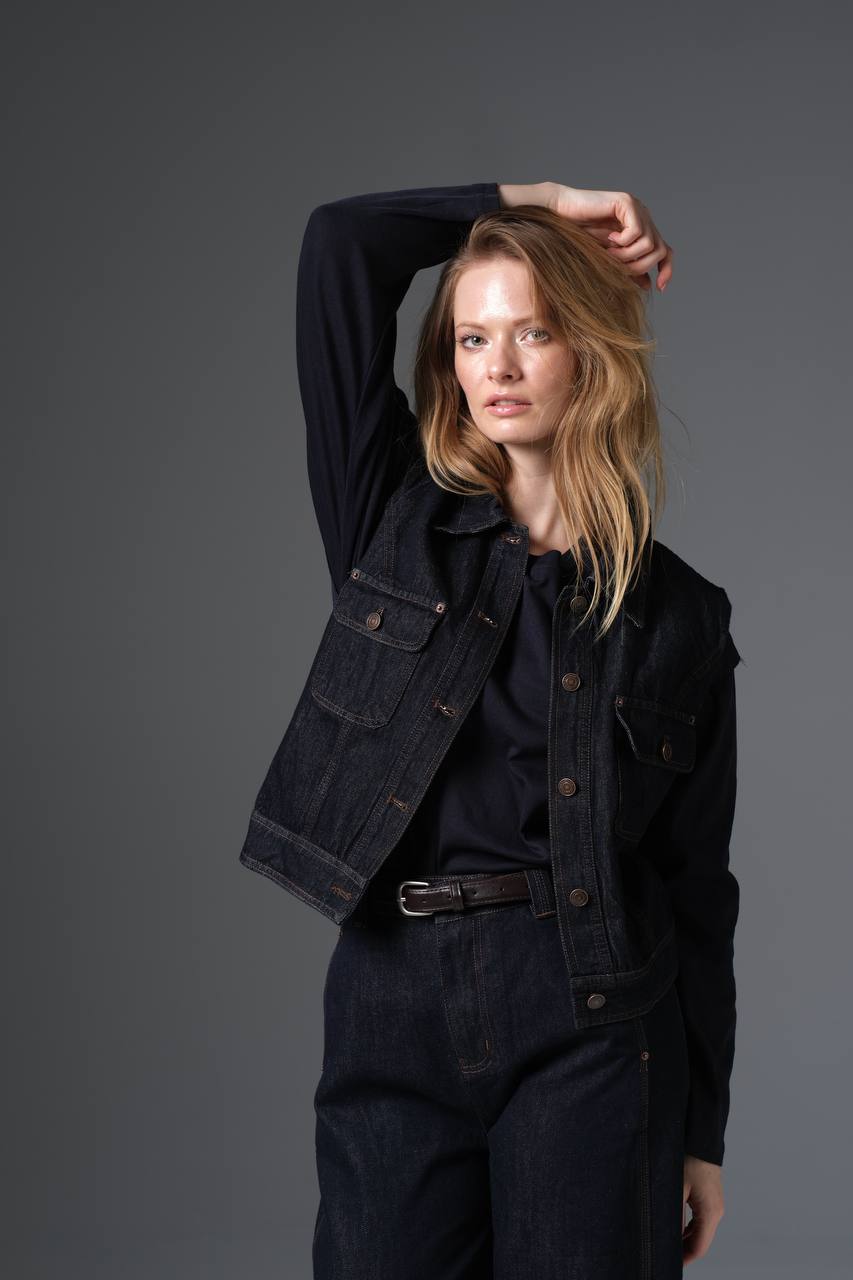 Relaxed Fit Denim Vest