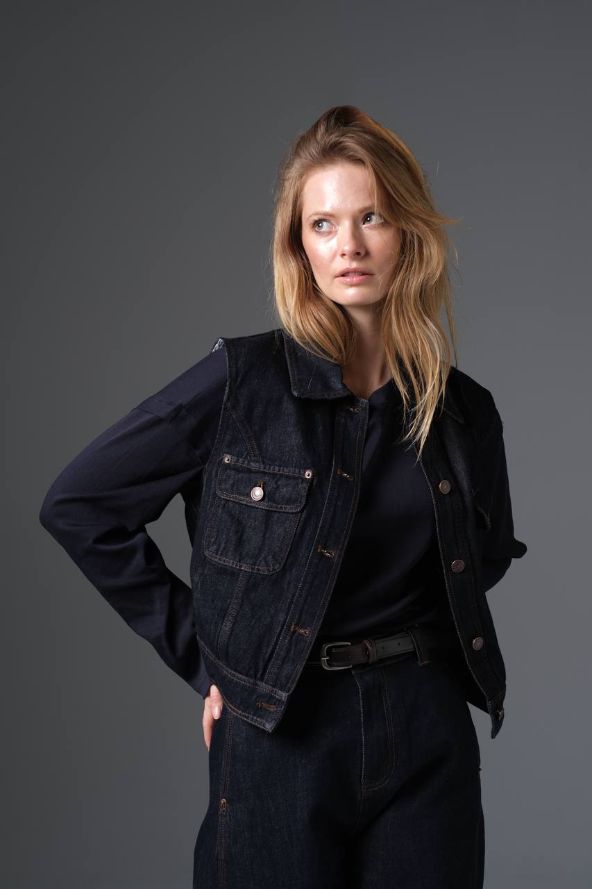 Relaxed Fit Denim Vest