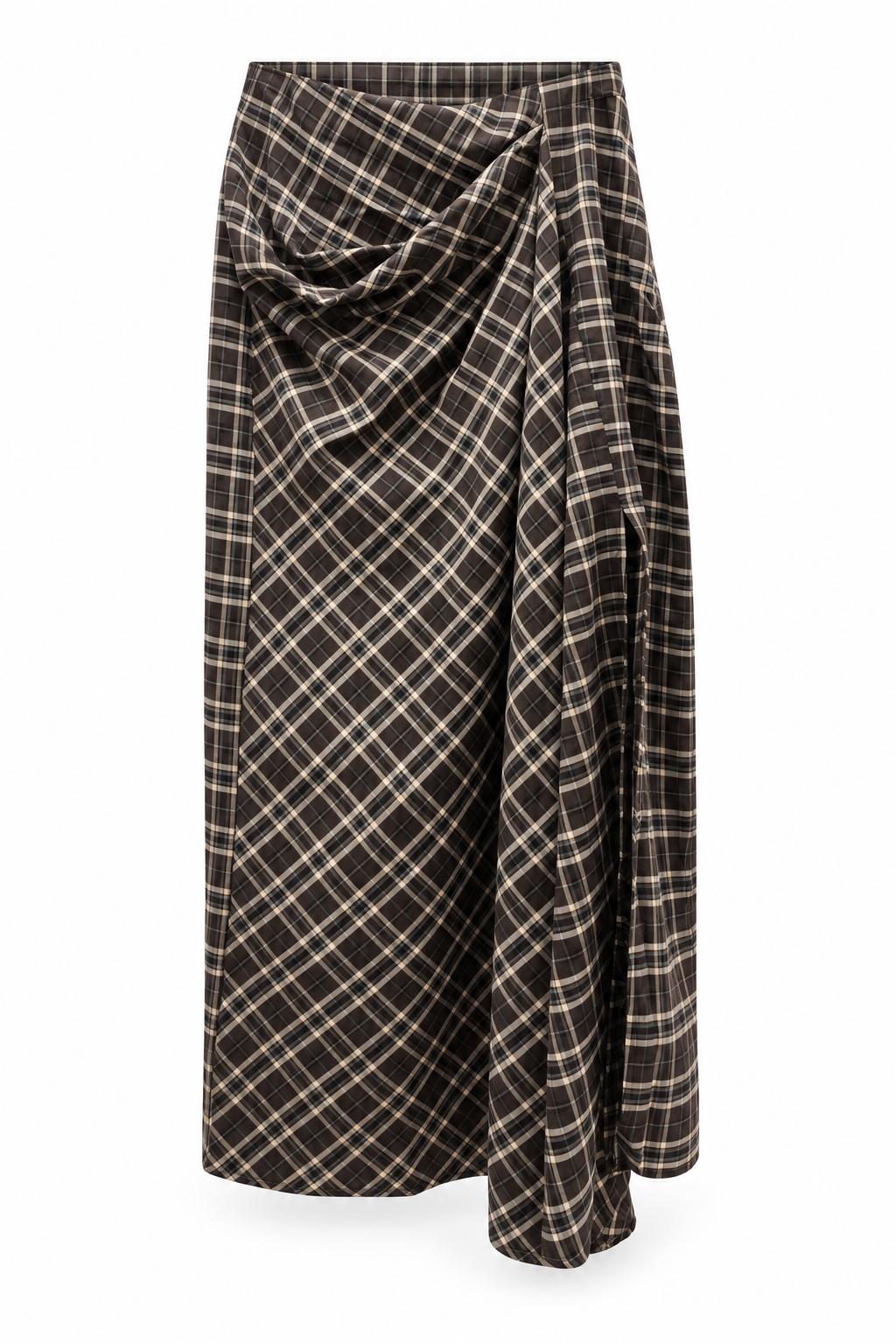 Plaid Wrap Skirt