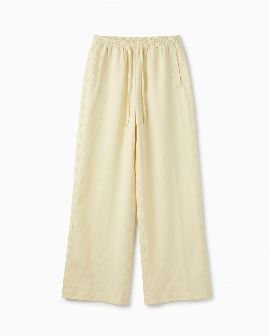Soft Linen Wide Pants