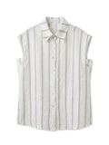 Linen Sleeveless Shirt