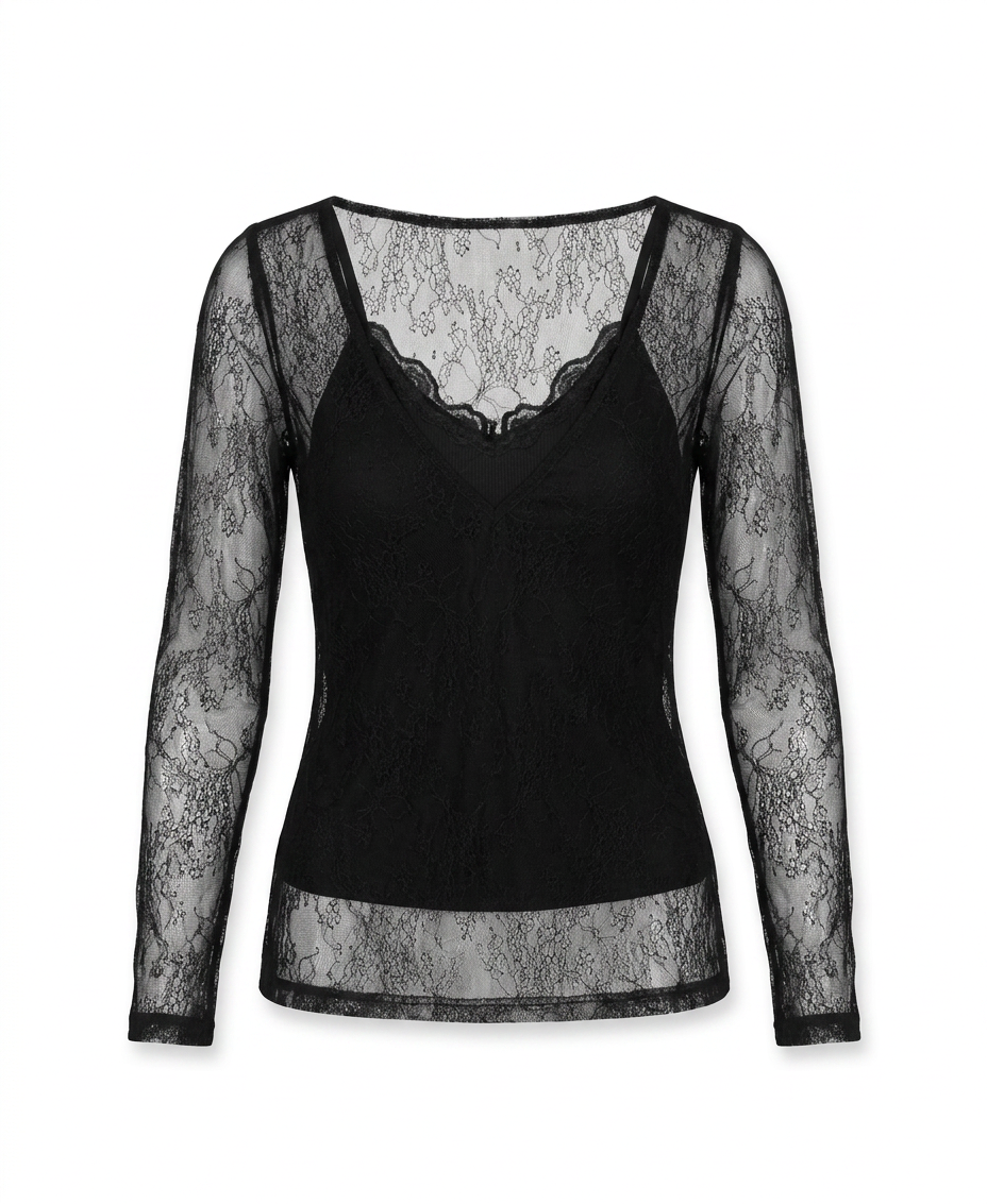 Sage Lace Top