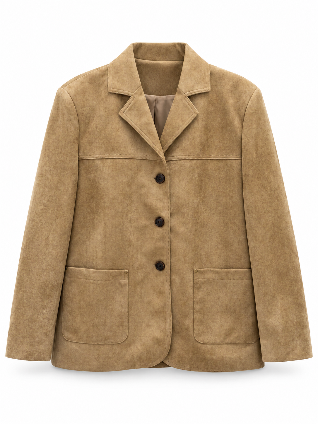 Cognac Suede Blazer
