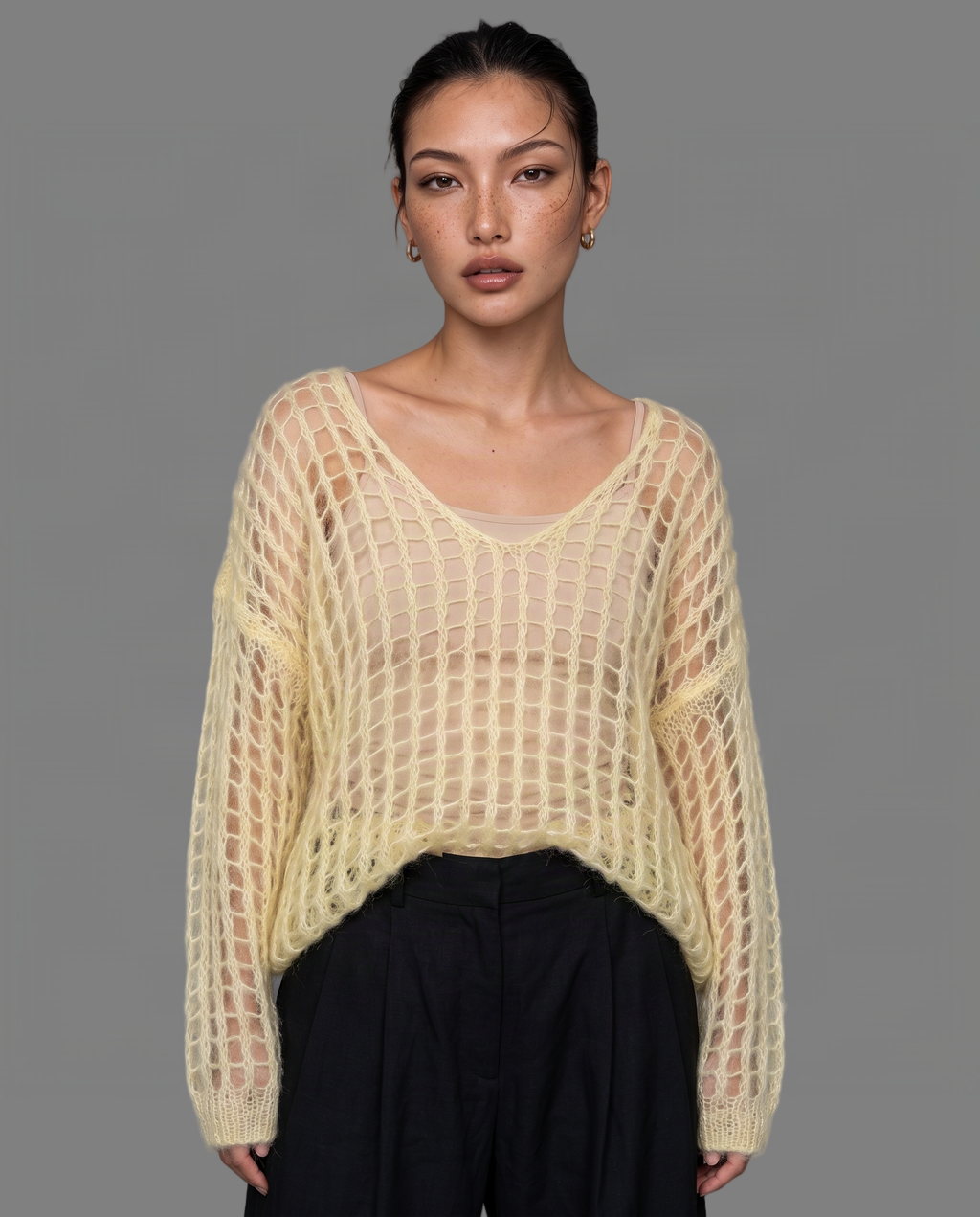 Open Knit Sweater
