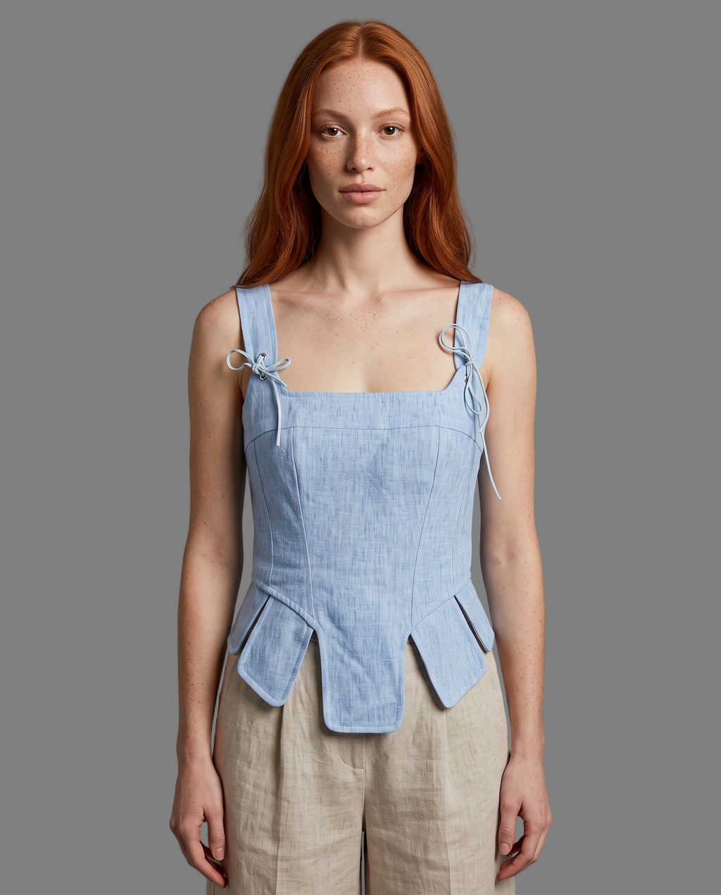 Lace-Up Corset Top