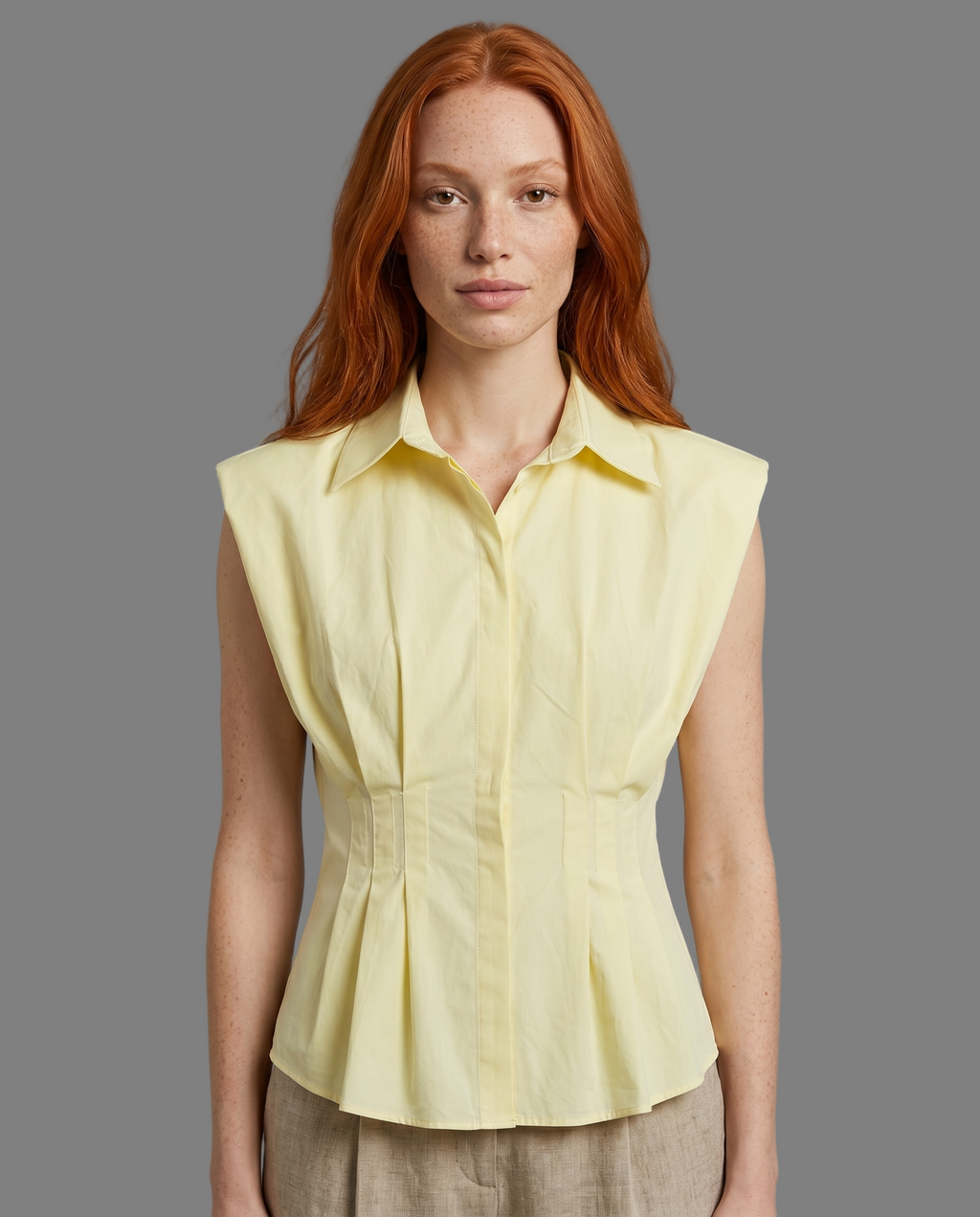 Tailored Sleeveless Blouse