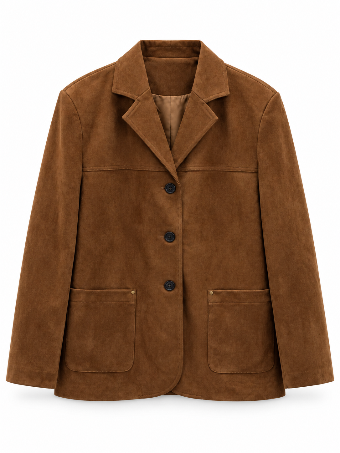 Cognac Suede Blazer