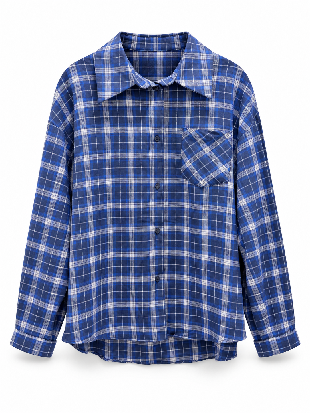 Blue Plaid Shirt