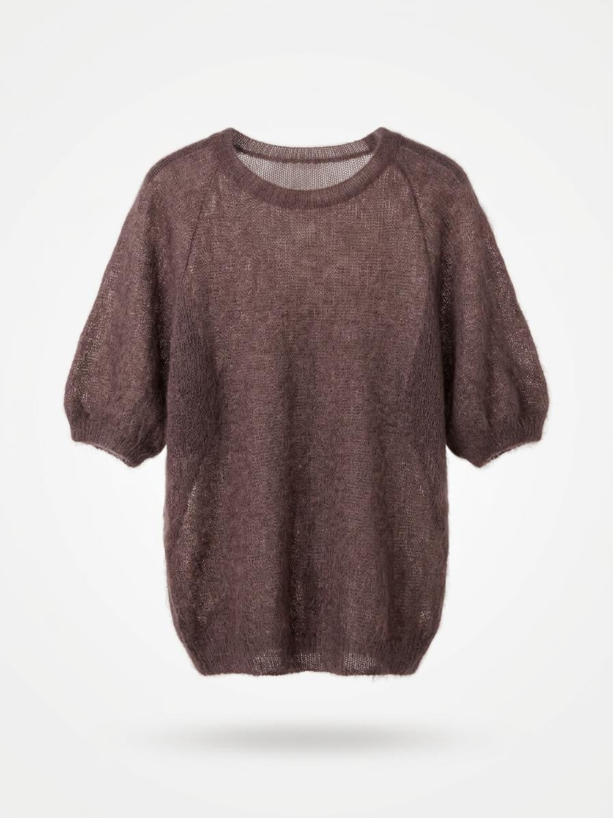 Puff Sleeve Knit Blouse