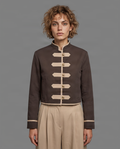 Military Style Cropped Jacket