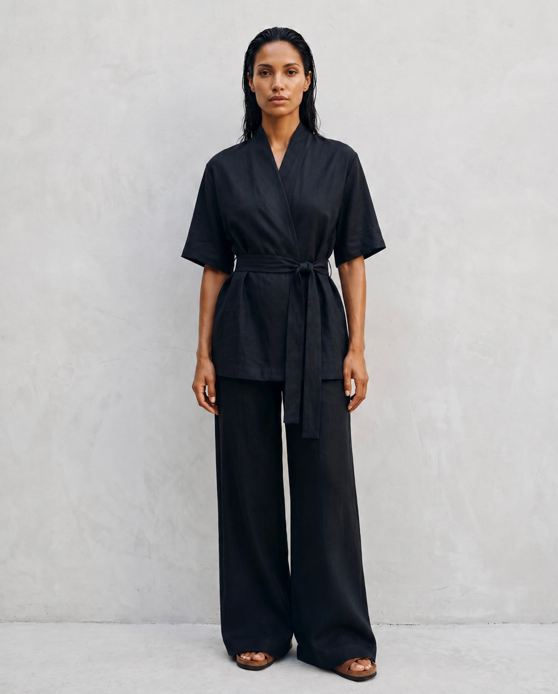 Linen Kimono Set