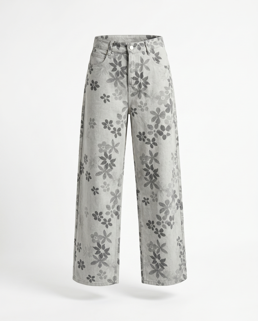 Floral Wide Leg Jeans