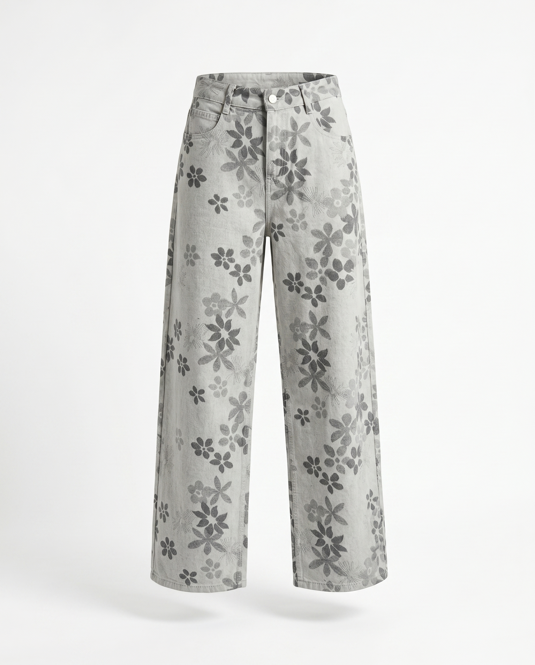 Floral Wide Leg Jeans