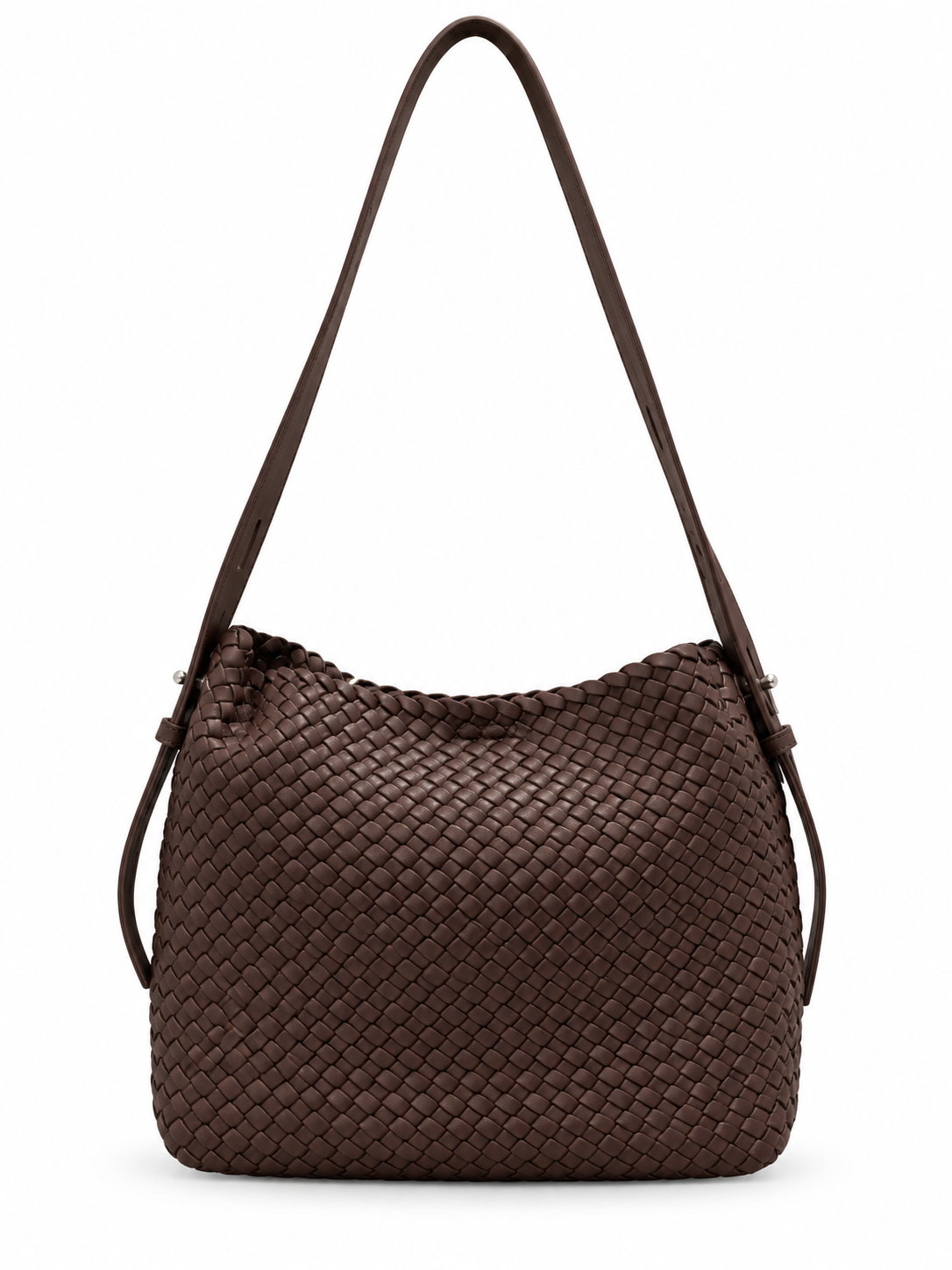 Woven Leather Hobo Bag