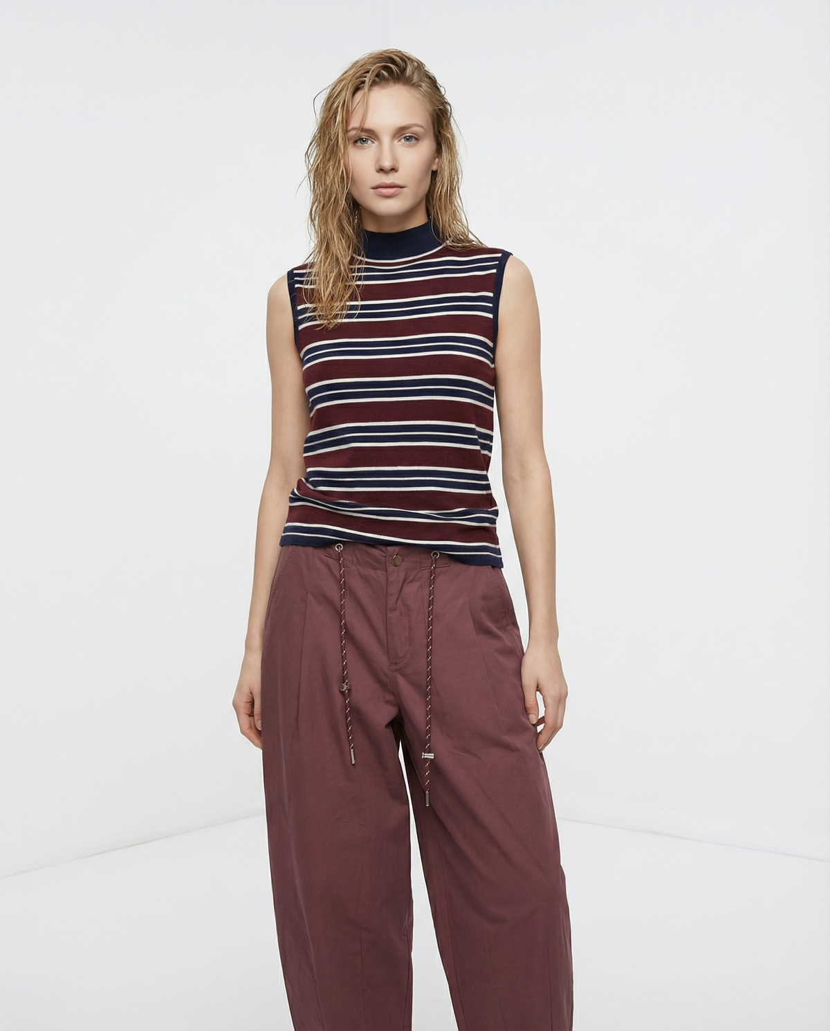 Striped Knit blouse