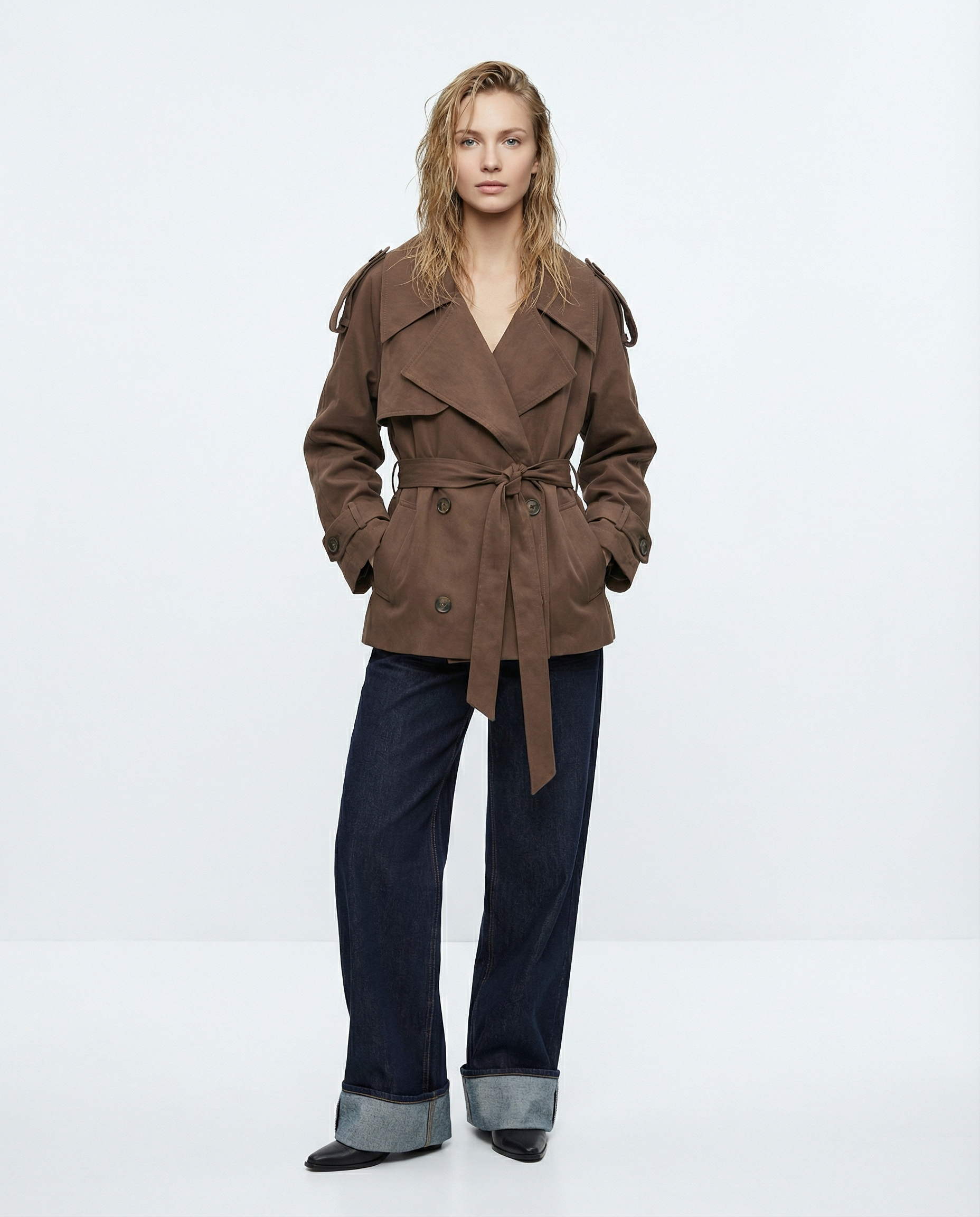 Short trench coat