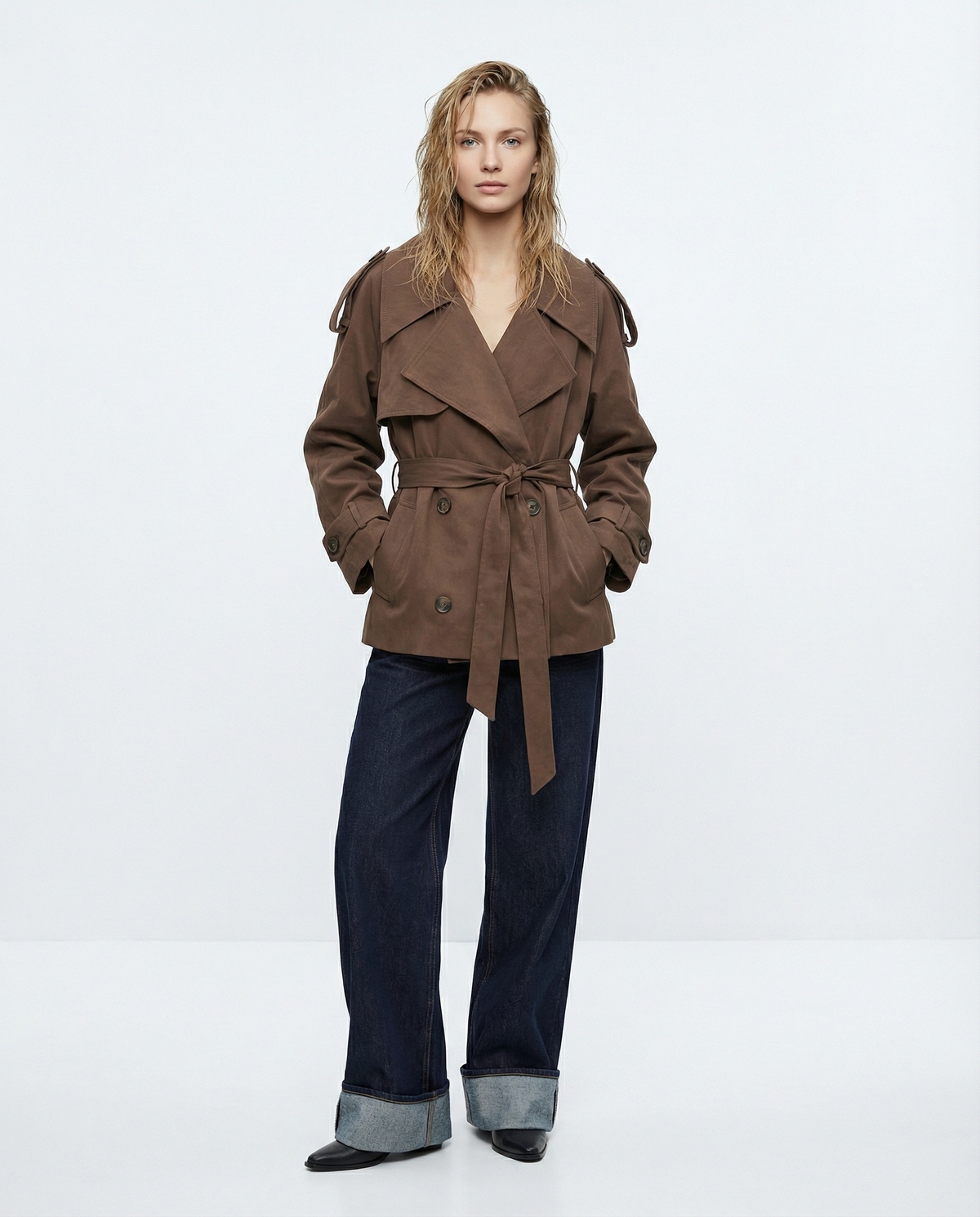 Short trench coat