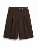 Classic Brown Tailored ShortsClassic Brown Tailored Shorts