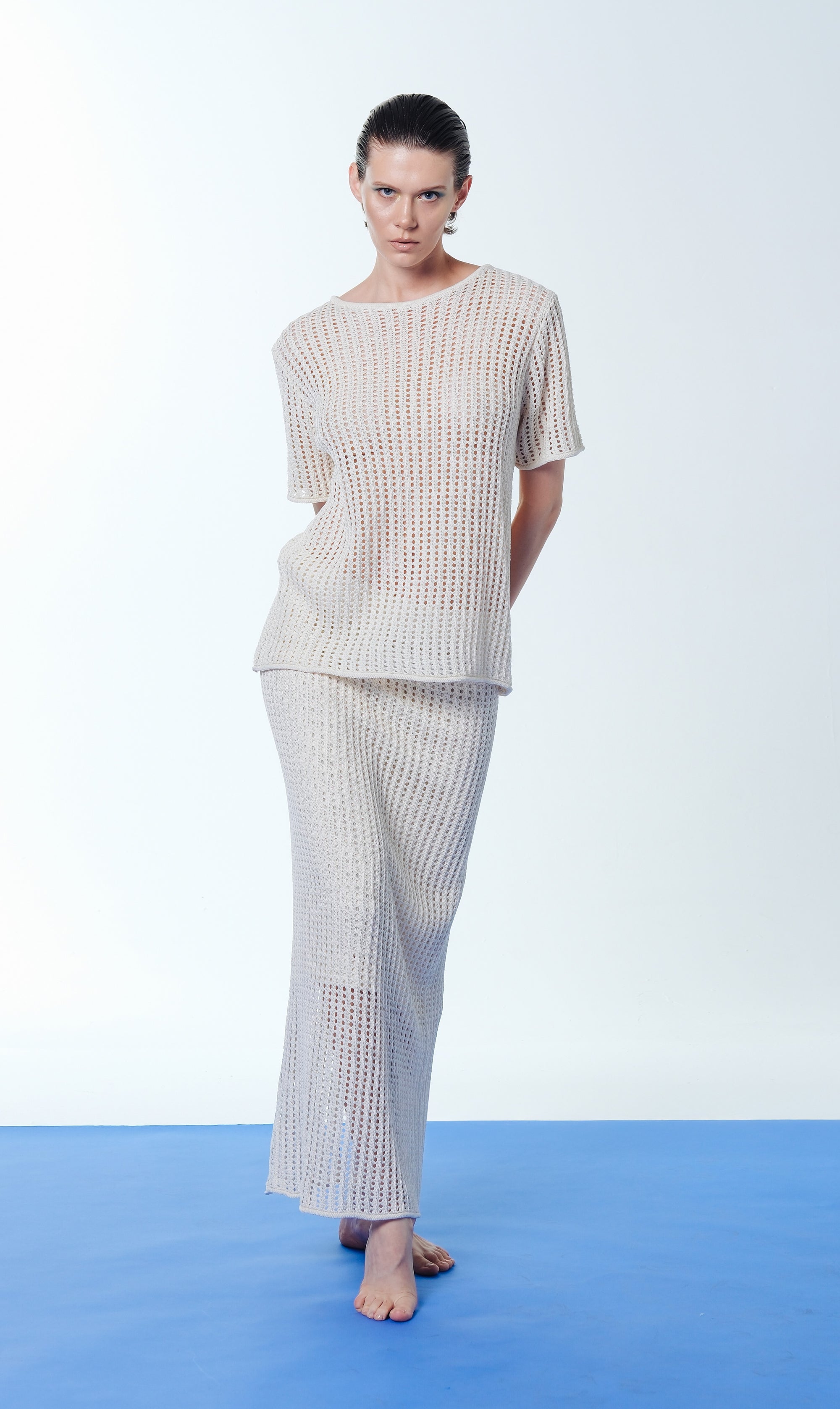 Crochet Knit Set – Top & Skirt