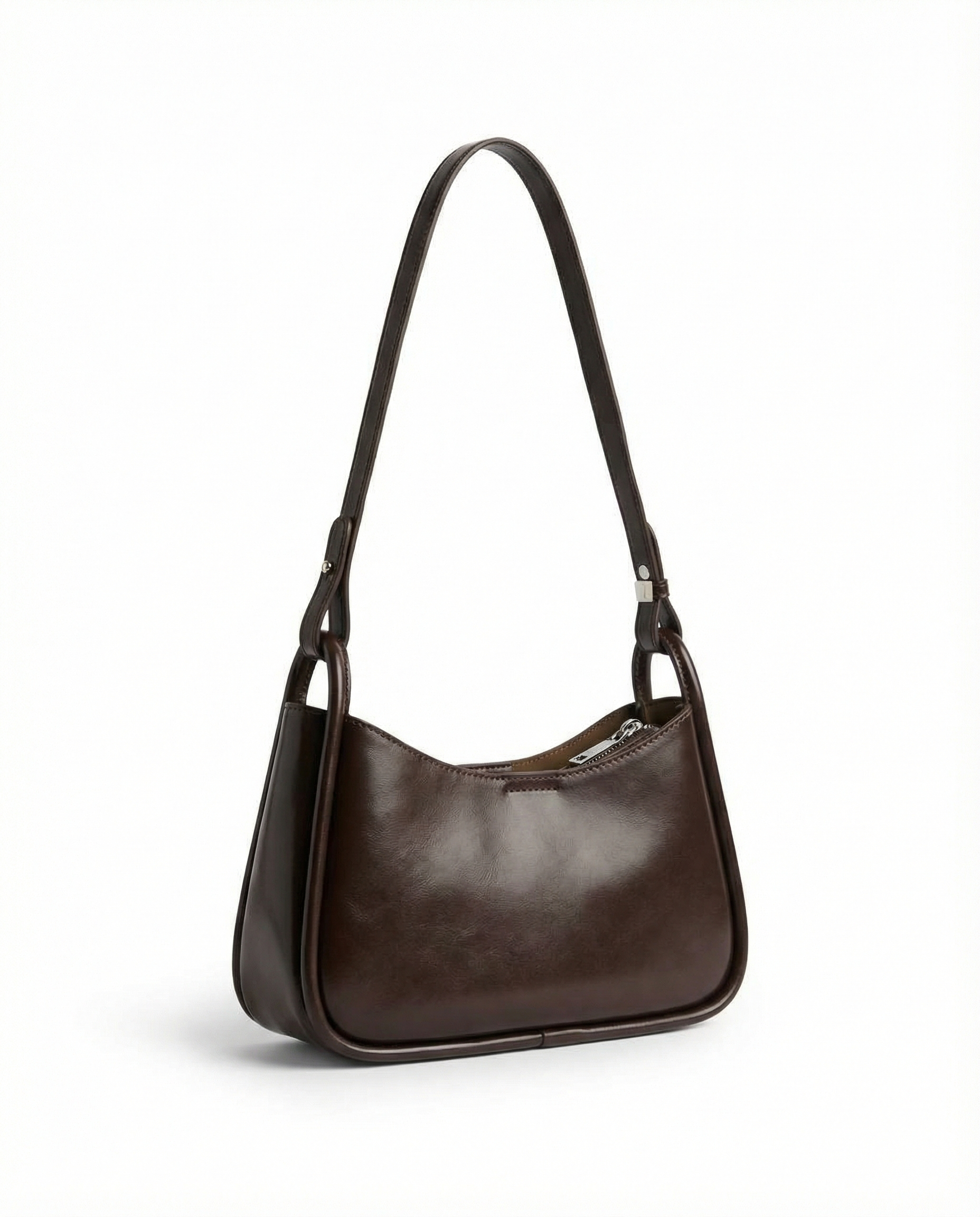 Burgundy Leather Shoulder Bag