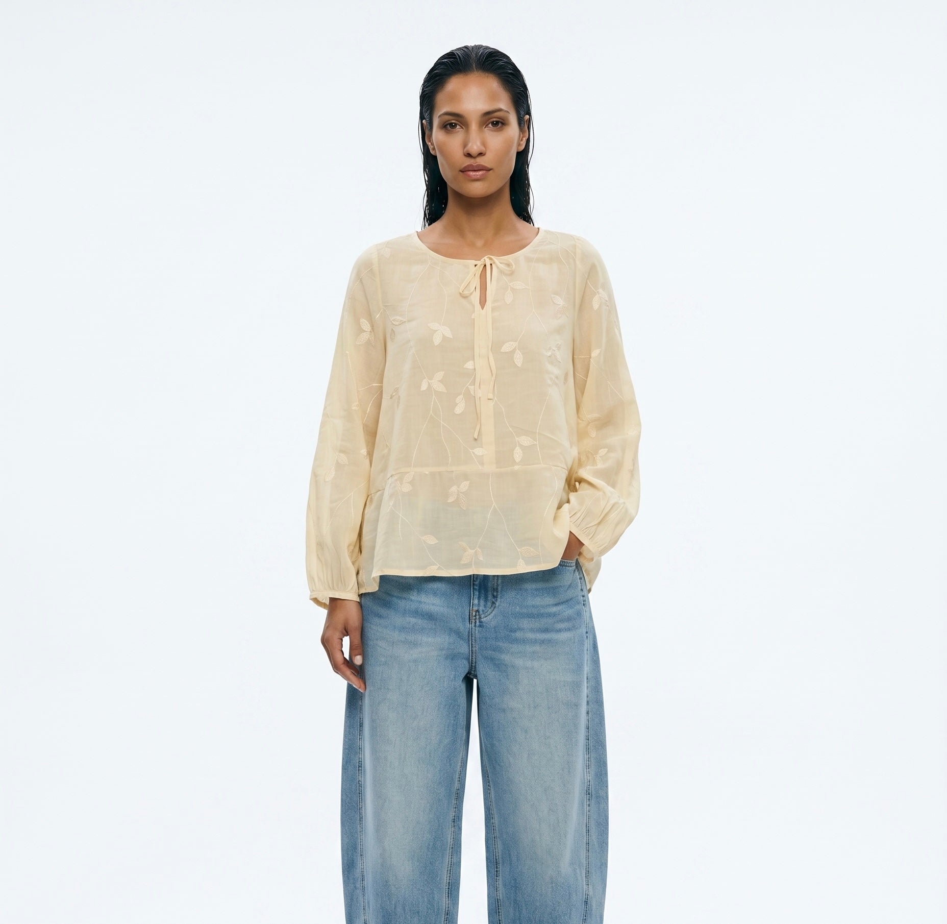 Soft Embroidered Blouse