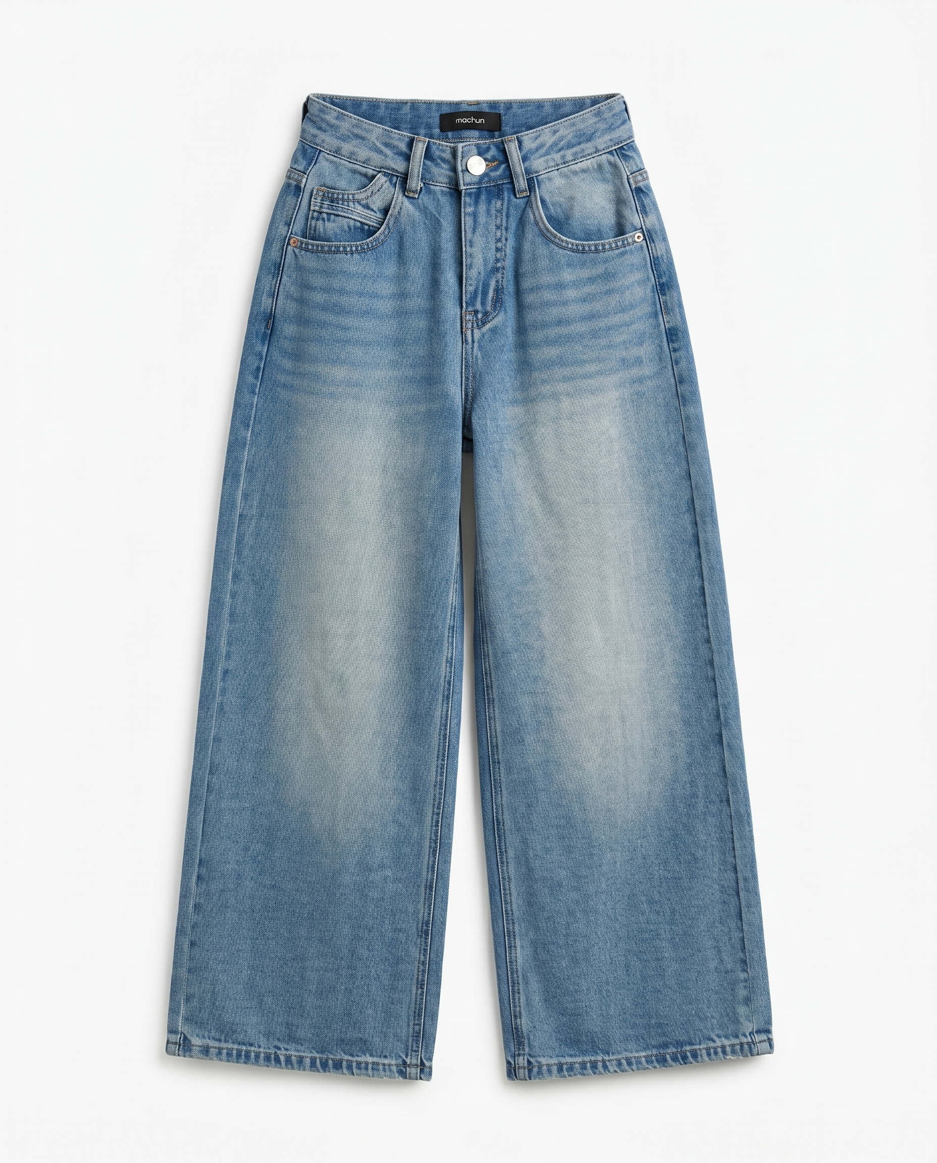 Light Wash Wide Jeans